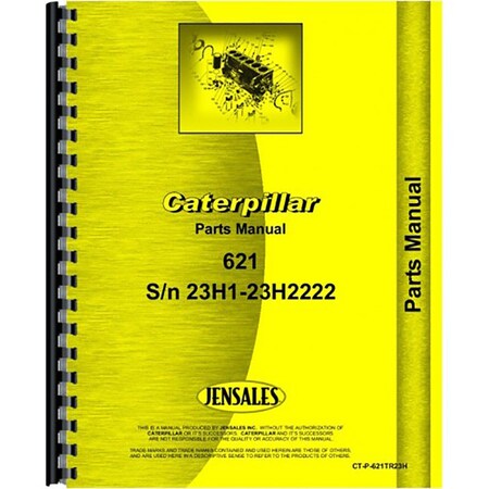 Fits Caterpillar 621 Tractor Parts Manual New